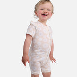 Day or Night Short Sleeve Frill Onesie - Petal Fields