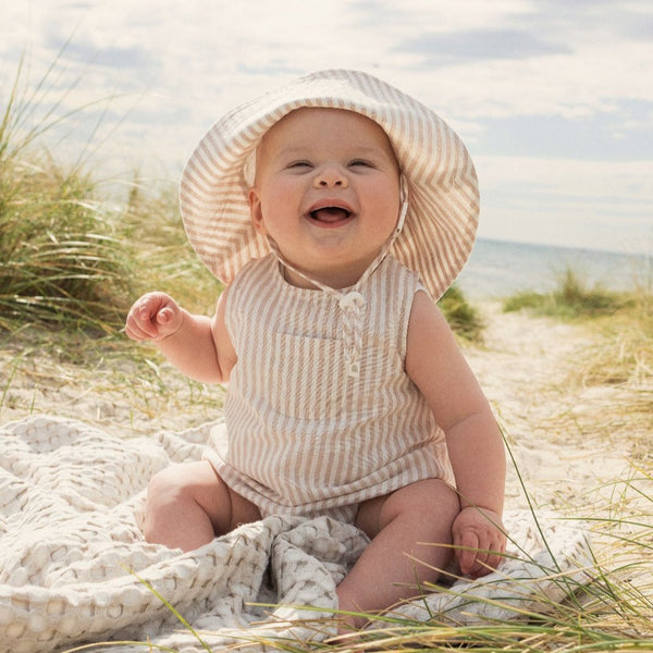 Broad Brim Hat  - Sandstone Stripe