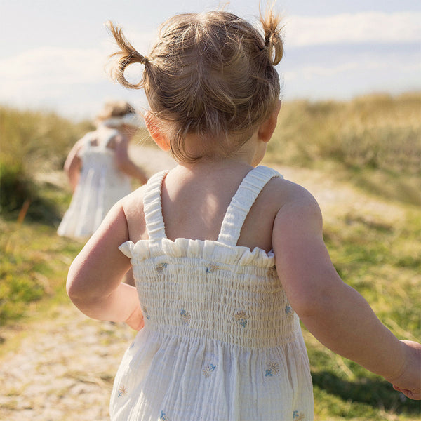 Shirred Romper - Little Petal