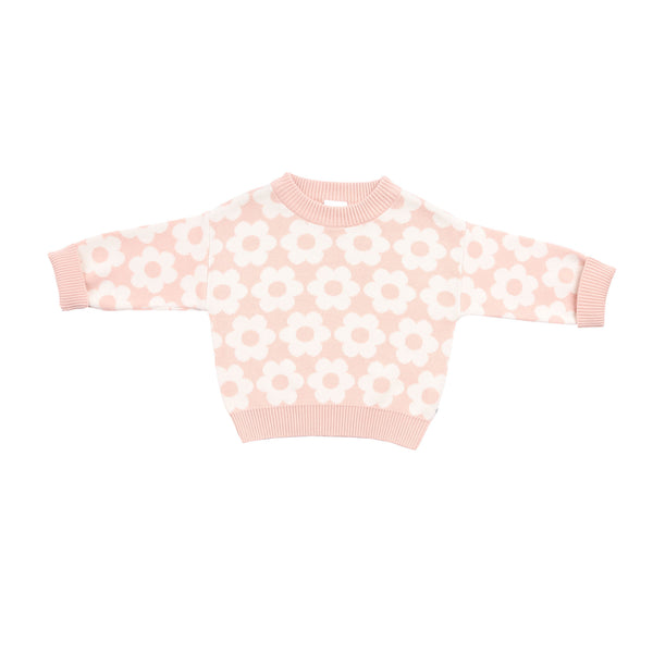 Jacquard Knit Jumper - Pearl