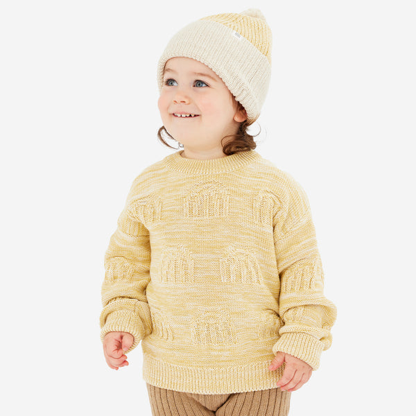 Butter Rainbow Jumper & Beanie Set