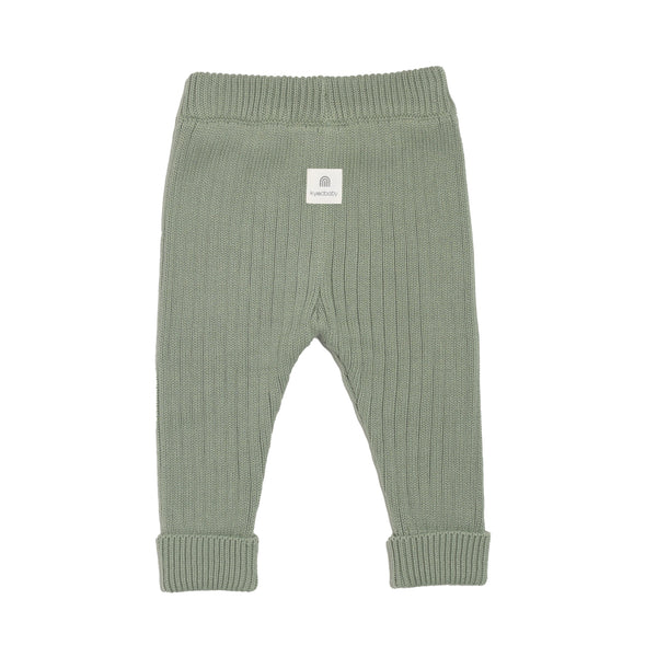 Chunky Rib Knit Pant - Sage