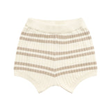 Knit Rib Short - Neutral Stripe