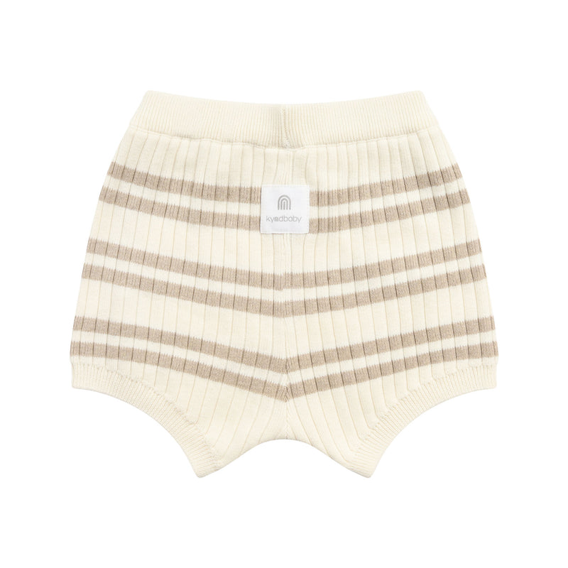 Knit Rib Short - Neutral Stripe