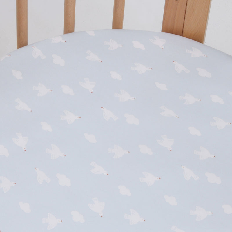 Fitted Cot Sheet - Bird Song