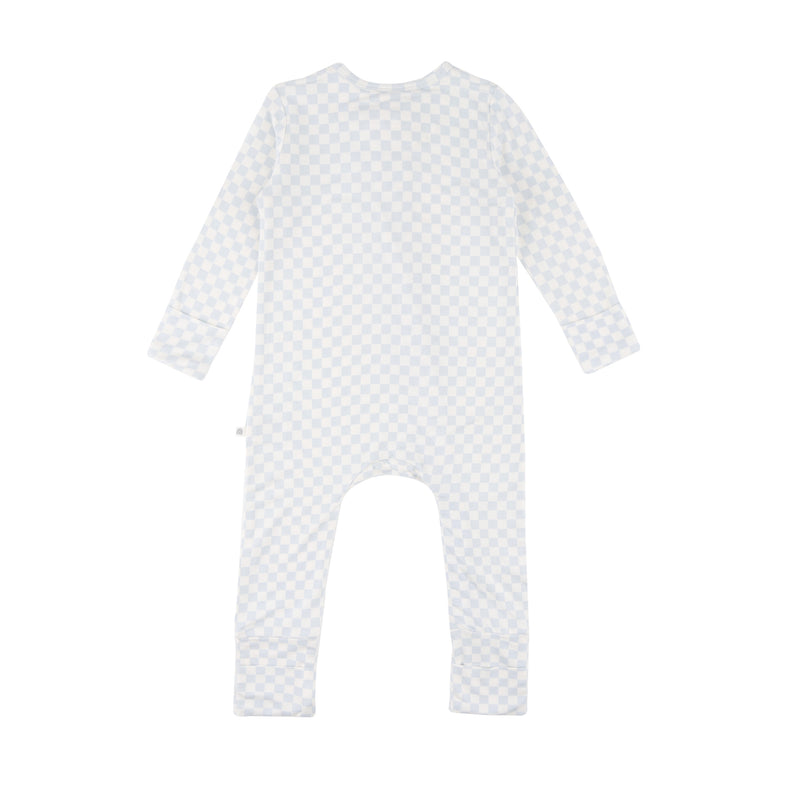 Day or Night Onesie - Sky Blue Grid