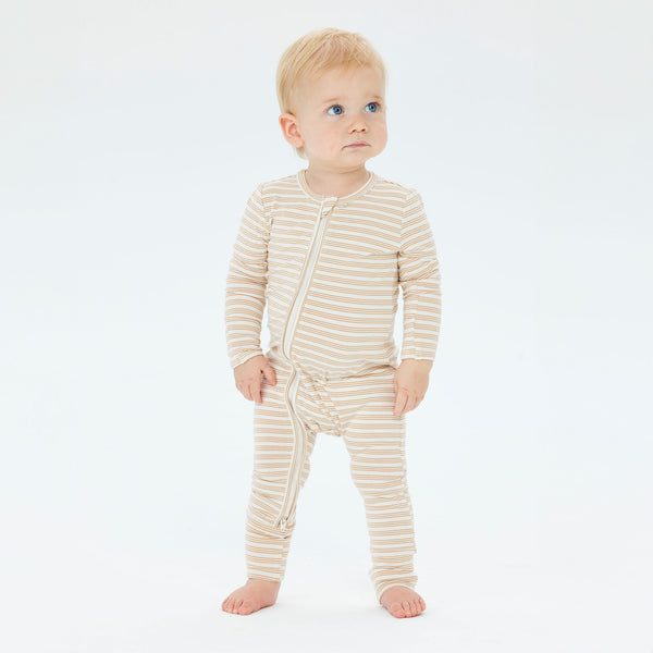 Day or Night Onesie - Neutral Stripe