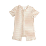 Day or Night Onesie Short Sleeve - Neutral Stripe