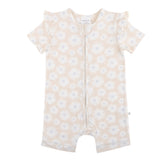 Day or Night Short Sleeve Frill Onesie - Petal Fields