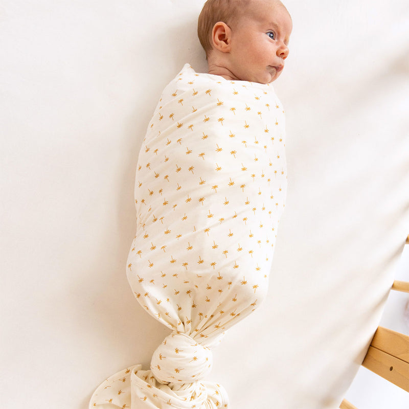 Large Stretchy Swaddle - Neutral Palm